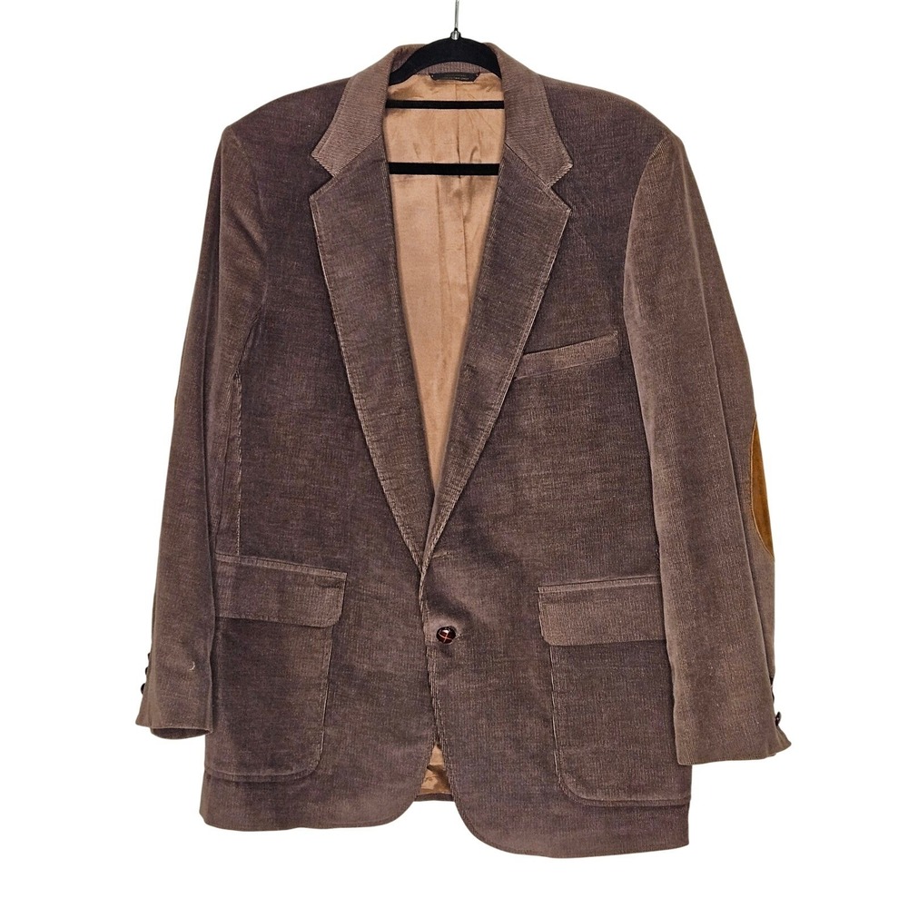 Levi's Corduroy Med Blazer Jacket Elbow Patches Professional Academia Preppy